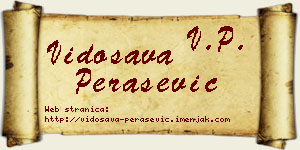 Vidosava Perašević vizit kartica